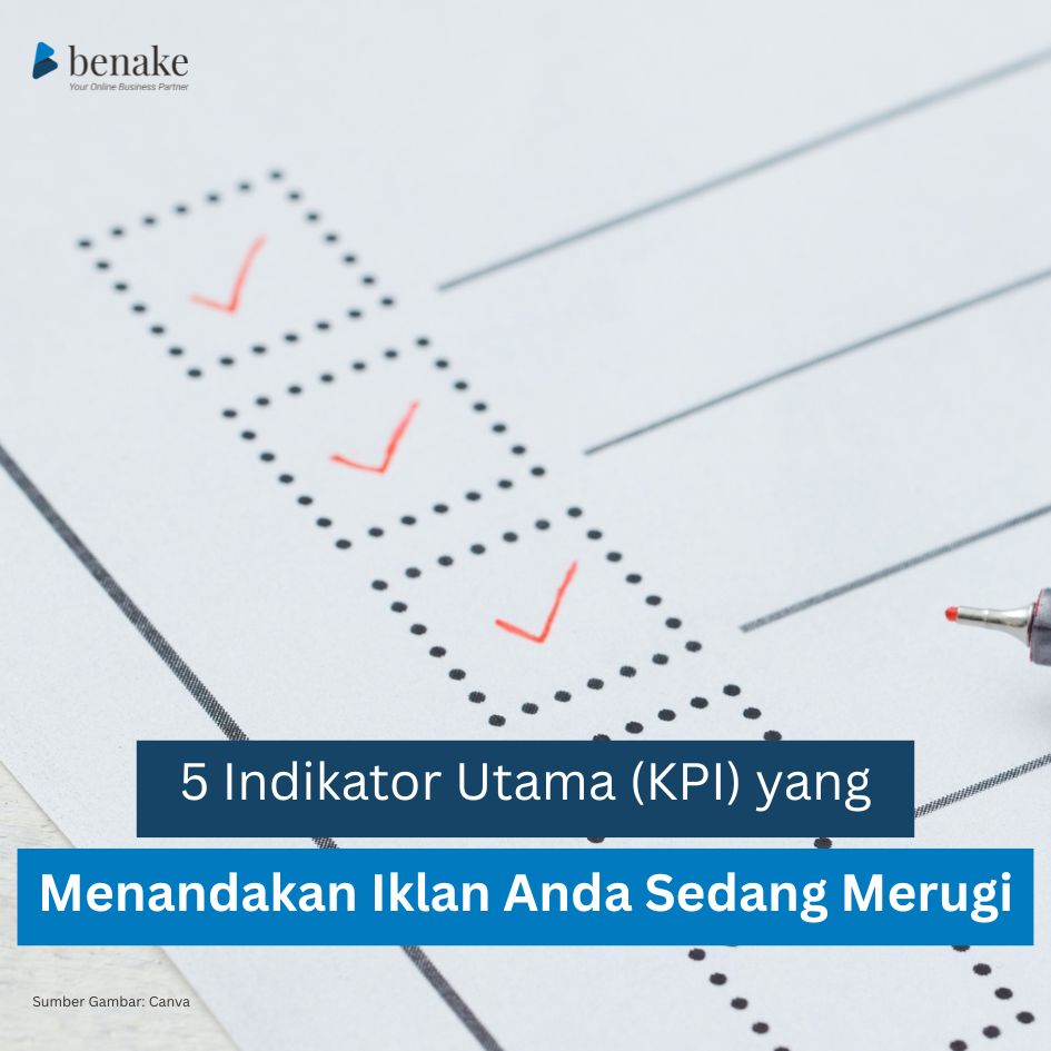 Grafik perbandingan CTR tinggi vs CTR rendah pada dashboard iklan.